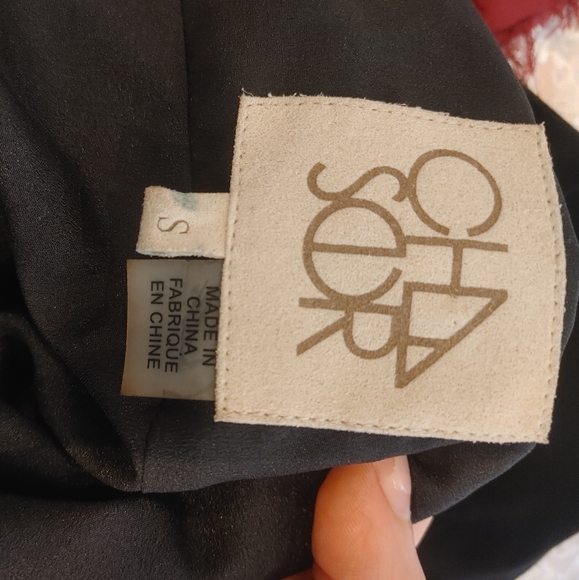 Chaser Brand Black Velvet Cris Cross Back Slip Dress Size Small - Picture 7 of 7